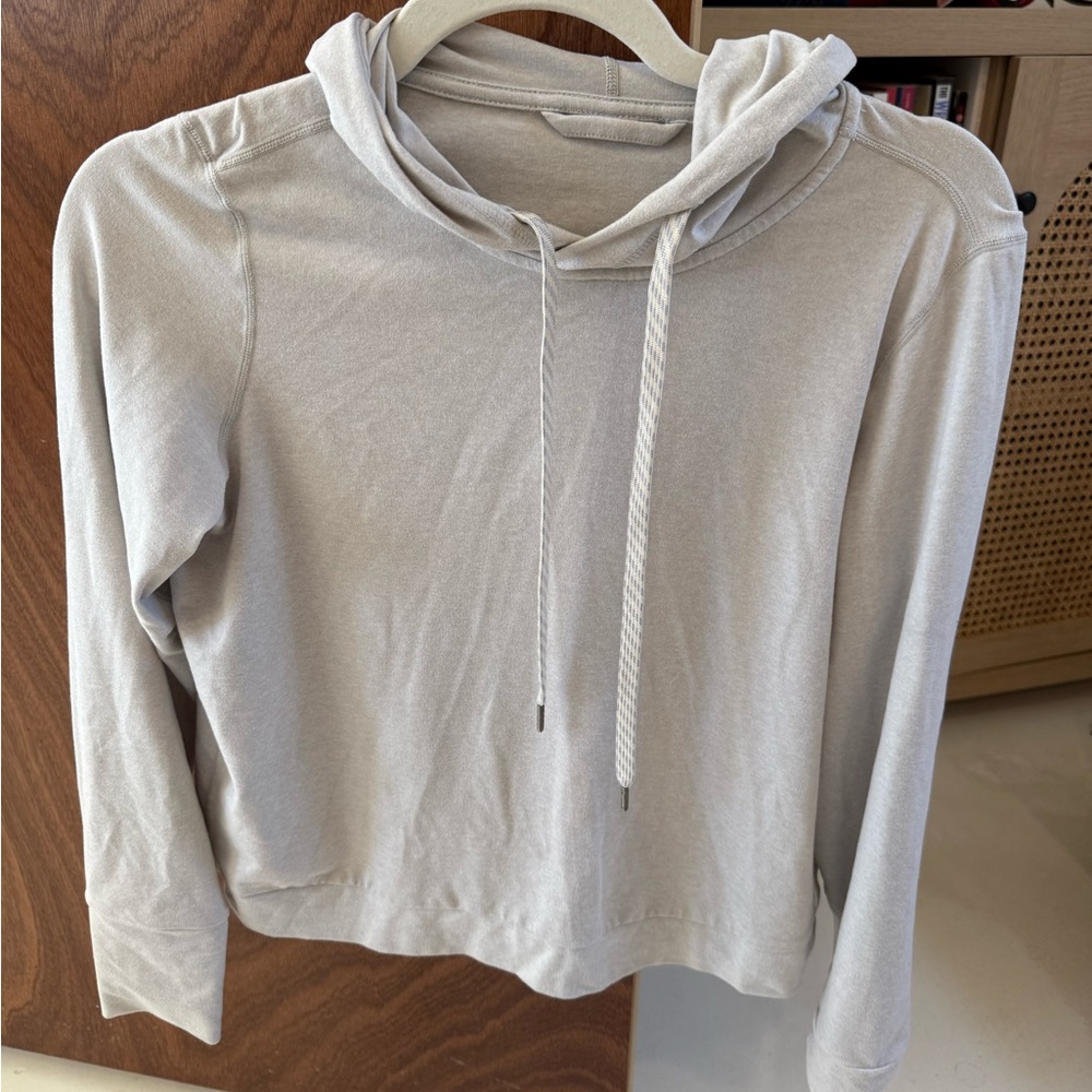Vuori Light Gray Hoodie Sweatshirt